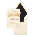 Silken Wedding Invitation with French Flap Envelopes